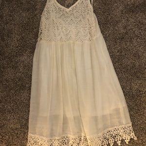 white lace dress
